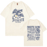 Basgiath War College Fourth Wing Dragon Rider Print Tee