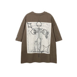 Men T Shirt Cross Couple Short Sleeve T-shirt