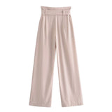 Women Sweatpants Bowknot Wide Leg Pants Autumn Straight Pants