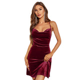 Women Dress Autumn Winter Sexy Backless Party Dress