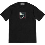 Mens T-shirts 21FW Shadow Tee Skateboard Character Print Crew Neck Short Sleeve T-Shirt