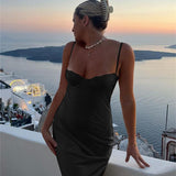 Women Dresses Summer Slim Fit Long Dress Sexy Lace Sling Dress