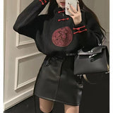 Women Knitwear Spring and Autumn Vintage Buckle Zipper Sweater Sweater