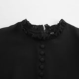 Women Dress Lace Dress Spring round Neck A- line Skirt
