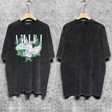 Amiri T-shirt Washed and Worn Retro Short Sleeve T-shirt