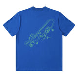 Men T Shirt Hip Hop Retro Graffiti Short Sleeve T-shirt