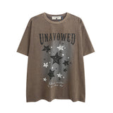 Men T Shirt Hip Hop Letters Graffiti Short Sleeve T-shirt