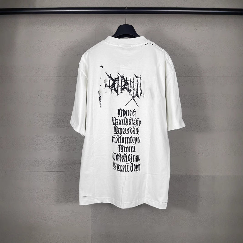 Men T-shirts Art Sanskrit Printing Old Short Sleeve T-Shirt