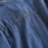 Women Jacket Retro Loose Fleece-lined Denim Shirt