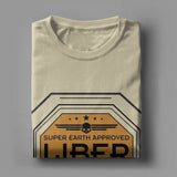 Men's T-Shirts Liber Tea Helldivers Game Vintage Cotton Tees