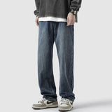 Men Jeans Straight Jeans Men's Summer Retro Pants