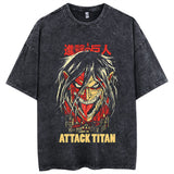 Anime Attack On Titan T-Shirt Hip Hop Oversized Streetwear