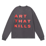 Gallery Dept T Shitrs Cotton Long Sleeve T-shirt Loose