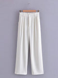 Women Sweatpants Casual Wide Leg Pants Suit Pants Baggy Straight Trousers