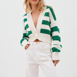 Women Knitted Sweater Spring and Autumn Sweater Female Loose Knitted Cardigan Coat