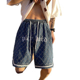 Men Jeans Denim Shorts Men's Summer Loose Shorts