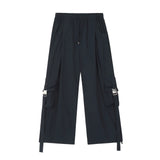 Men Sweatpants Spring/Summer Thin Workwear Trousers Men's Loose Casual Wide-Leg Pants Multi-Pocket Straight-Leg Pants