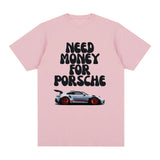 Need Money Vintage T-shirt Letter Funny Fashion Harajuku