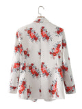 Women Suits Autumn Leisure Elegant Printed Small Suit Coat Suit