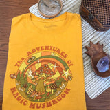 The Adventures of Magic Mushroom Women Vintage Ringer T-Shirt