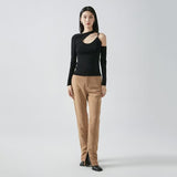 Women Sweater Knitwear Autumn Sexy Halter Shoulder-Baring Sweater