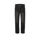 MIJKO Men's Vintage Pants MIJKO trousers men's and women's washed water old jeans