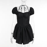 Women Tops Spring Dress Puff Sleeve Dress