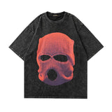 Men T Shirt Retro Dark Punk Printed Half Sleeve T-shirt Hip Hop