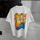 Mens T-shirts SAINT MICHAEL DENIMTEARS printed vintage short sleeves