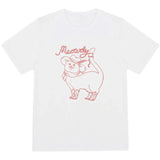Meowdy Cat Graphic Top Cotton Short Sleeve T-shirt Summer