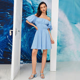 Women Dress Blue Dress Casual Dress