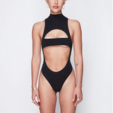 Women Jumpsuit Summer Sexy Jumpsuit One-Shoulder Hollow-out Jumpsuit