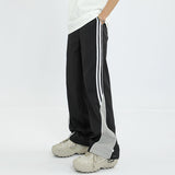 Women Sweatpants Retro Overalls Men's and Women's Loose Wide-Leg Pants Casual Pants