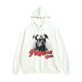 Men Hoodie Vintage Doberman Pinscher Printed Hoodie