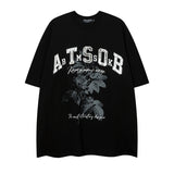 Men T Shirt Embroidered Printed Couple Short Sleeve T-shirt