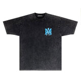 Amiri T-shirt Washed and Worn Retro Short Sleeve T-shirt