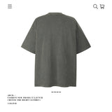 American vintage street T-shirt pure cotton retro men's and women's summer loose