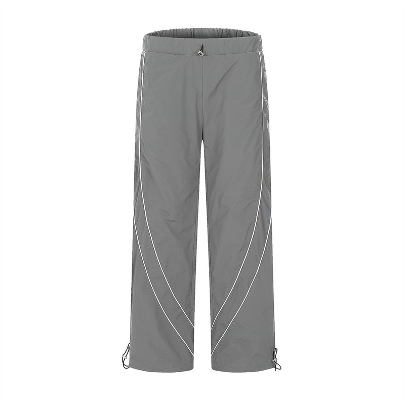 Men Sweatpants Casual Sports Pants Men's Baggy Pants-Foot Drawstring Jogger Pants Street