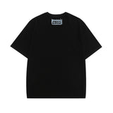 Men T Shirt Vintage Denim Stitching Embroidered Short Sleeve T-shirt