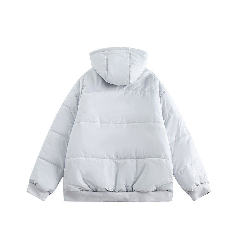 Unisex Winter Cotton Coat Hooded Warm Cotton Jacket Vintage Both Sides Wearable Cotton Clothes