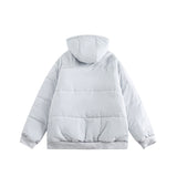 Unisex Winter Cotton Coat Hooded Warm Cotton Jacket Vintage Both Sides Wearable Cotton Clothes