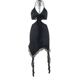 Women Dresses Spring/Summer Hollow-out Camisole Slim Fit Sexy Dress