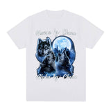 Human By Chance Alpha By Choice Wolf Graphic T-shirt Men