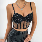 Women Party Tops Sexy Fishbone Vest