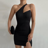 Women Dresses Summer Sexy Backless Spaghetti Straps Sheath Dress
