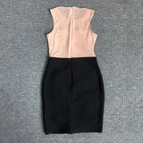 Women's Evening Dress Sleeveless Hip Skirt Mesh Dress