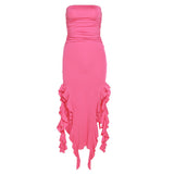 Women Jumpsuit Sexy Sheath Backless Slim Fit Dress