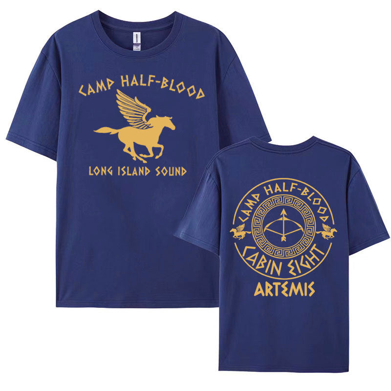 Percy Jackson Double Sided Graphic T Shirt Camp Half Blood