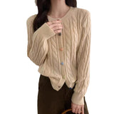 Women Knitted Cardigan Autumn Winter Sweater Coat