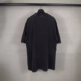 Men T-shirts Balen joint Vintage Washed and Worn Loose T-shirts